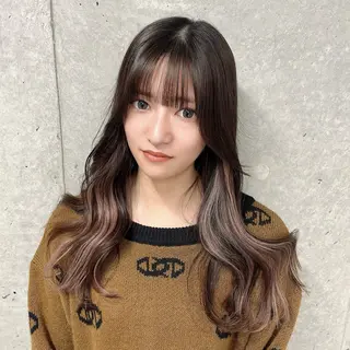 ロング りおな/エクステ /ミルクティーカラーのヘアスタイル