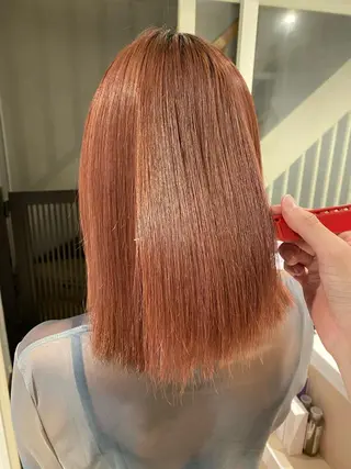 ミディアム 🌈評価No.1🌈 艶髪カラー❌エクステのヘアスタイル