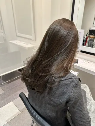 セミロング 巻ける縮毛矯正/艶 カラーchika🩵のヘアスタイル