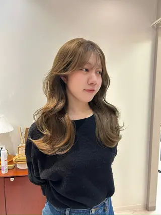 ロング 🫧韓国風レイヤー カット強化‼️りりかのヘアスタイル