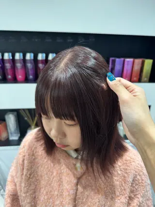 カラー ルイ🪐‪⋆𓈒𓏸 【ボブ/ハイトーン】のヘアスタイル