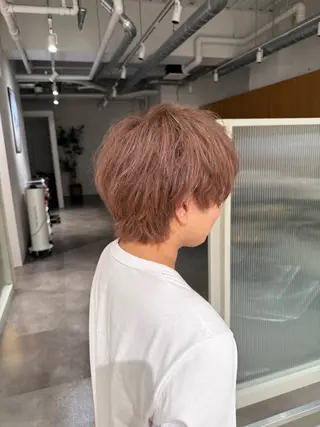 メンズ yuinaハイライト カラーモデル募集🫧のヘアスタイル