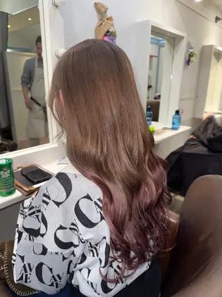 ロング カラー ヘアアレンジ TECHRISE豊橋店所属・坂柳 朱音のヘアスタイル