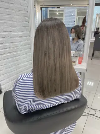 セミロング カラー 【予防美容特化】 kasumi🌷🌷のヘアスタイル