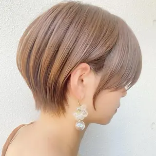 ショート カラー lab.by ioe中崎店所属・中北篤志 ショートボブのヘアスタイル