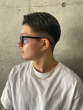 ショート メンズ パーマ特化/フェザー パーマシャドウ/真生のヘアスタイル