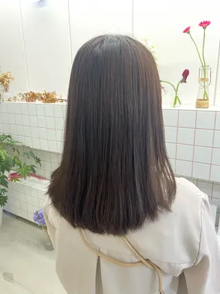 ミディアム 🌻花屋併設🌻濱 幸帆のヘアスタイル