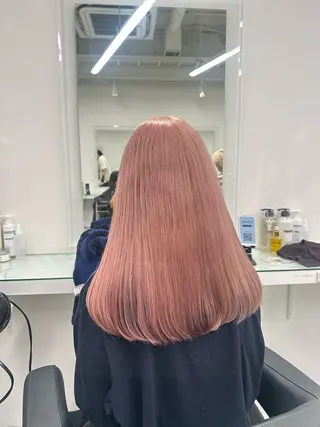 セミロング カラー ❄最強かわいいカラー ❄️MINA❄️のヘアスタイル