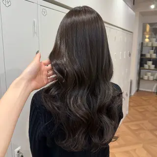 セミロング カラー ヘアアレンジ キヨミ 韓国レイヤーカットのヘアスタイル