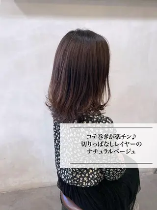 セミロング カラー 進 詩織のヘアスタイル
