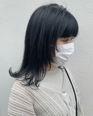 ロング ブリーチ/ウルフ ハッシュカット/石山のヘアスタイル