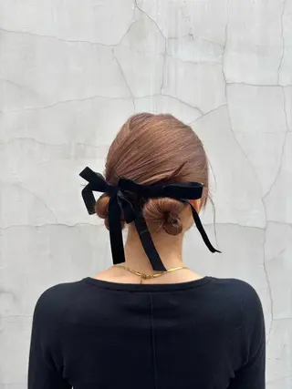 ミディアム レイヤー×透明感 ヘアセット/ミサトのヘアスタイル