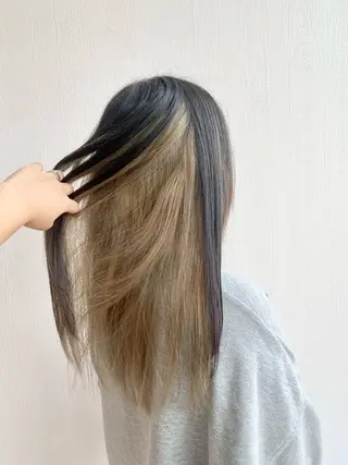 ロング カラー 杉森 蘭琉のヘアスタイル