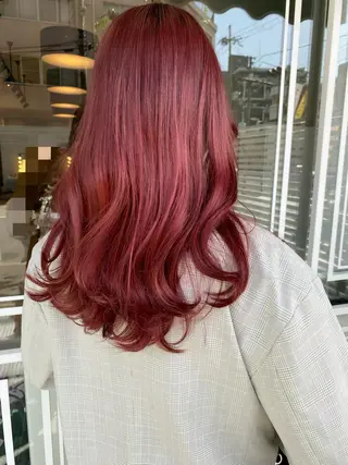 ロング カラー eclat suzumiのヘアスタイル