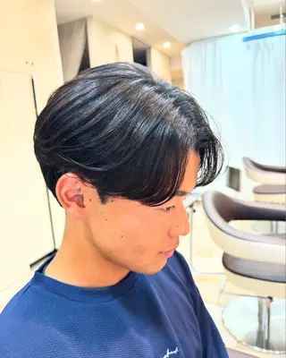 ミディアム メンズ 髪質改善/美髪矯正 🫧山本勇輝🫧のヘアスタイル