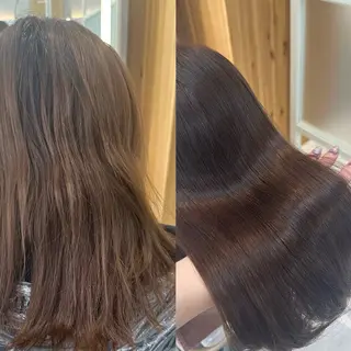 セミロング oto🎀×美髪× シースルー前髪🤍のヘアスタイル