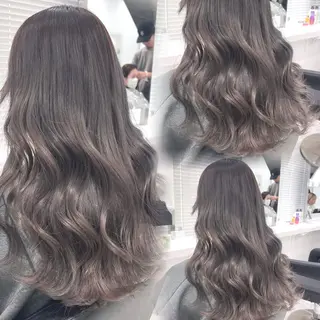 ロング カラー 艶髪グレージュ特化/ CHIKARAのヘアスタイル