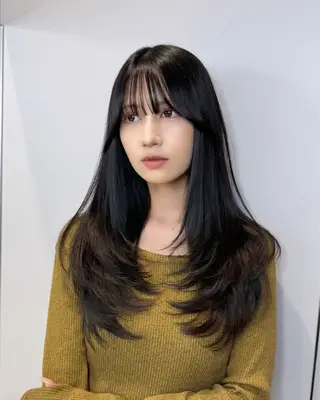 セミロング カラー 🦋韓国系指名No1 店長/圓山 祐也🦋のヘアスタイル