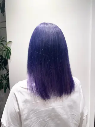 セミロング カラー 艶カラーリスト 🌈銀座🌈牛込萌香のヘアスタイル