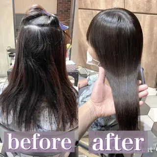 ロング 髪質改善縮毛矯正🫧 村上蒼生のヘアスタイル