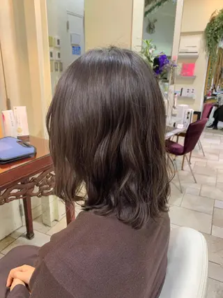 ミディアム パーマ オブヘア鷺沼所属・立石 タテイシのヘアスタイル