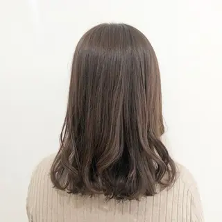 ミディアム カラー お洒落パーマ/ 艶カラー/michiのヘアスタイル