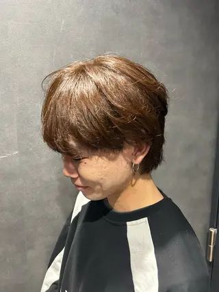 ミディアム カラー パーマ メンズ 🐺森 雄飛/メンズ 韓国ヘアのヘアスタイル