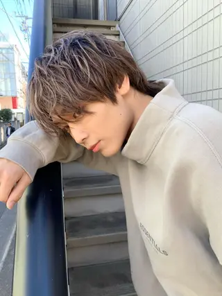 カラー メンズ ホットペッパー に移行中【かな】のヘアスタイル