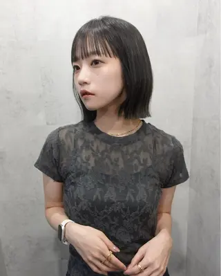 ミディアム LAVEL 代表 住吉　創のヘアスタイル