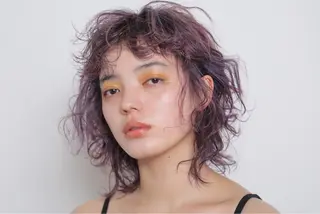 ショート カラー 美髪・シールエクステ ホソタニリョウコのヘアスタイル