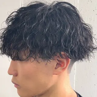 ミディアム パーマ メンズ 立川メンズ特化✂ パーマ職人/氣田瞬介のヘアスタイル