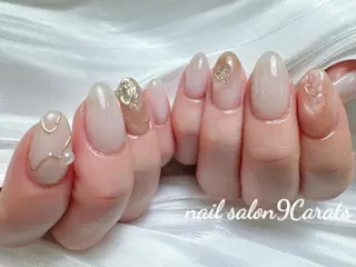ネイル 💜ワンホンネイル ナインカラット💎のネイルデザイン