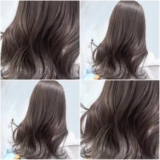 セミロング カラー 心斎橋/ブリーチなし 髪質改善/レイヤーのヘアスタイル