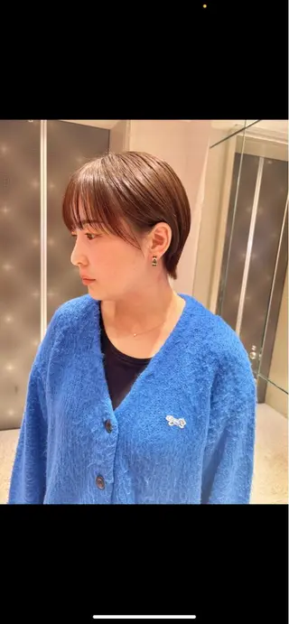 カラー 暖色カラ-ෆ˚顔周り 🎀ོ白岩亜実🎀ོのヘアスタイル