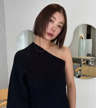 ミディアム カラー ヘアアレンジ 脇野 茉優のヘアスタイル