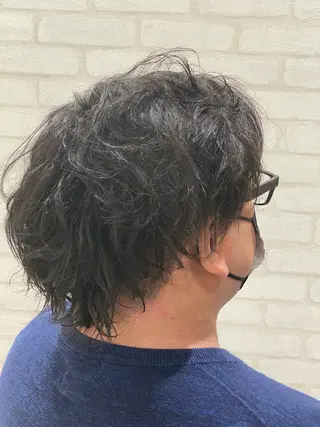 パーマ 尾崎 優也のヘアスタイル