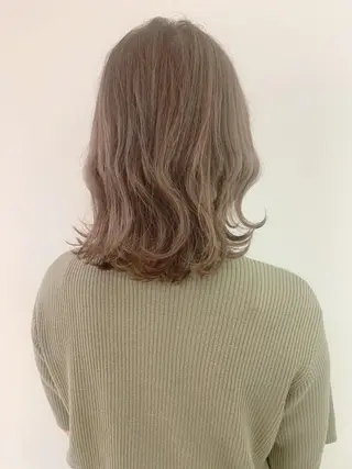 ミディアム カラー なりたいが叶う ながしまじゅんきのヘアスタイル