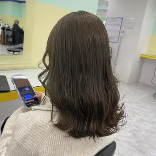 ロング カラー ヘアアレンジ ☁️縮毛矯正✖️ 透明感☁️りくのヘアスタイル