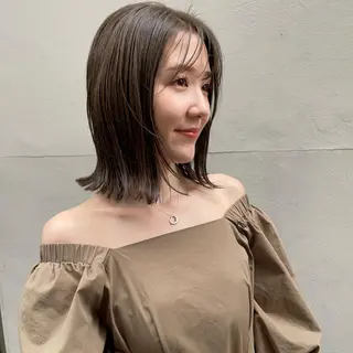 ミディアム 小濱 拓也のヘアスタイル