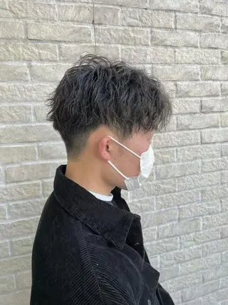 ショート パーマ メンズ 🪞髪質改善カラー× レイヤー河村真聖🪞のヘアスタイル