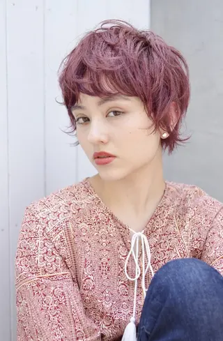 ショート カラー ヘアメイク/yuzi okimuraのその他イメージ