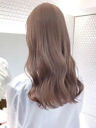 ロング カラー 🐯ミルクティーベー ジュ/大雅🐯のヘアスタイル