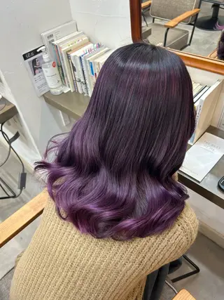 セミロング カラー 🌱メンズカット募集 中🌱ナノコのヘアスタイル