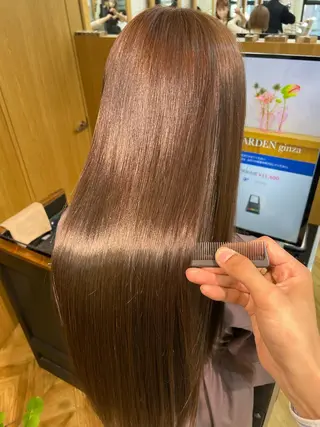 ロング カラー パーマ youres hair はなれ店所属・最高峰🌈髪質改善 縮毛矯正💖後藤のヘアスタイル