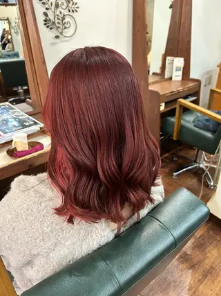 セミロング カラー ヘアアレンジ story 増田 わかなのヘアスタイル