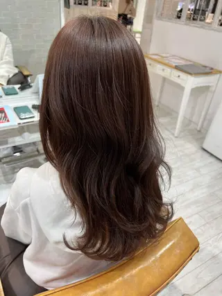 セミロング ハイレイヤー/顔周り /レイヤーカットのヘアスタイル