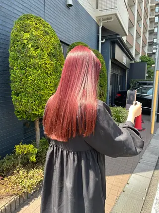 ロング カラー mahiro/暖色 カラー/カットモデルのヘアスタイル