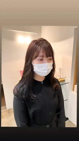 セミロング ミディアムパーマ /癖毛パーマのヘアスタイル