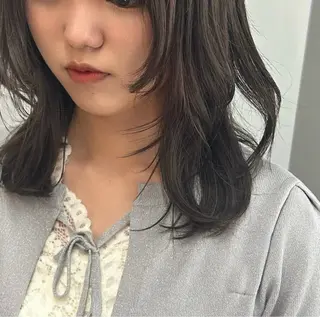 ミディアム カラー ROCCOeast Rukaのヘアスタイル