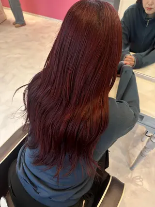 ロング カラー 💘韓国カラー💘 クルミのヘアスタイル